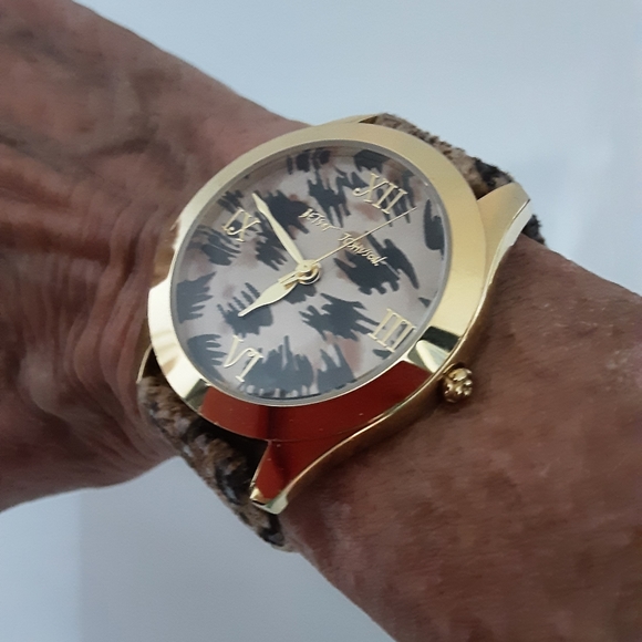 Betsey Johnson Accessories - Betsey Johnson Leopard Print Watch with Gift Box-New Battery
